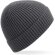 Gorros invierno dobladillo unisex poliéster canalé Brezo/oxford azul