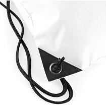Bolsa mochila con cuerdas de poliéster impermeable blanca personalizado Bolsa mochila con cuerdas de poliéster impermeable blanca personalizado