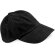 Gorra de algodón con cierre de hebilla y perfil bajo personalizada negra