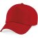 Gorra básica de algodón unisex roja barata