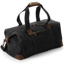 Bolsa Heritage lona encerada acabados cuero genuino