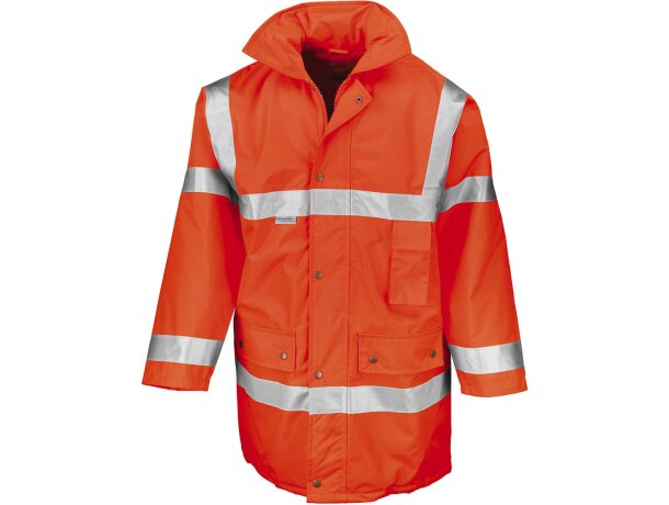 Chaqueta R18 seguridad alta visibilidad reflectante acolchada Amarillo fluorescente detalle 3