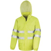 Chaqueta para lluvia de alta visibilidad personalizada