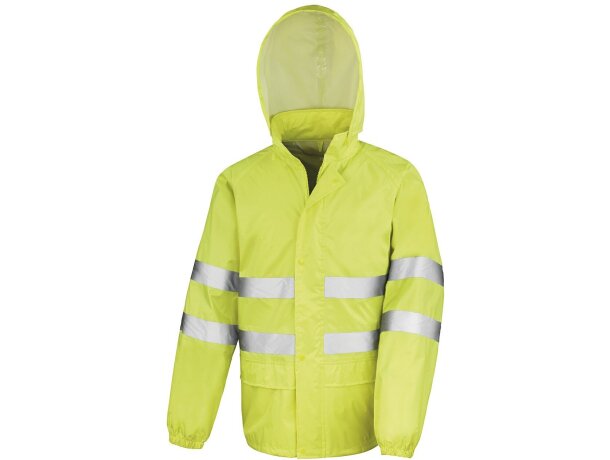 Chaqueta para lluvia de alta visibilidad personalizado