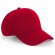 Gorra verde y ecológica de 5 paneles,. Amigable con el planeta Rojo clasico