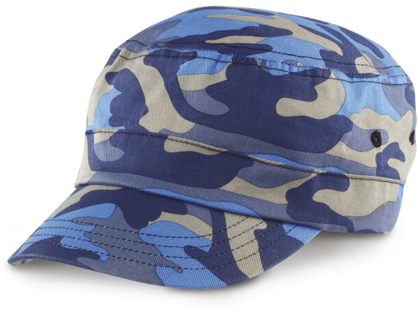 Gorra promocional tropa camuflaje urbano con cierre metálico Coral brezo detalle 1