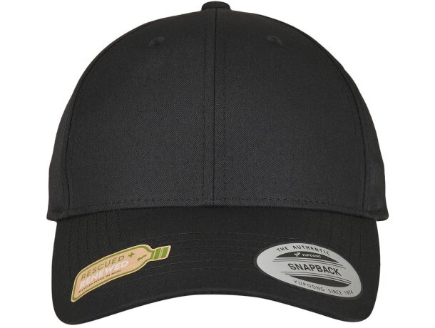 Gorra de béisbol 100% poliéster reciclado y visera patentada Marino detalle 4