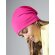 Gorro de algodón Slouch Beanie Fucsia detalle 5