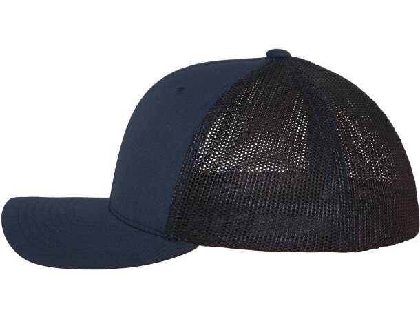 Gorra con acabado de sarga y rejilla