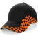 Gorra con diseño especial de carreras negro/naranja