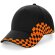 Gorra con diseño especial de carreras Negro/naranja