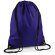 Bolsa mochila con cuerdas de poliéster impermeable Morado