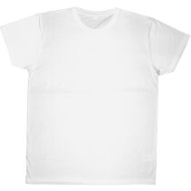 Camiseta de hombre poliester algodón 135 gr blanca Camiseta de hombre poliester algodón 135 gr blanca