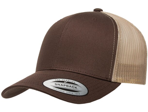 Gorra Retro Trucker 2-tone Masilla/botella detalle 7