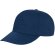 Gorra sencilla de 5 paneles en algodón fino personalizada azul marino