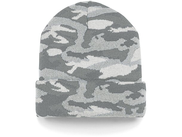 Gorro Camuflaje Jacquard Poliacrílico Dobladillo Decorativo Camuflaje jungla detalle 2