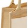 Cotton Pocket Jute Midi Tote con logo