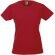 Camiseta de mujer algodón liso 135 gr roja