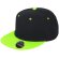 Gorra plana bronx dual con logo destacado Negro melange/gris