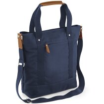 Bolsa vertical con asas de mano y bandolera personalizada azul marino Bolsa vertical con asas de mano y bandolera personalizada azul marino