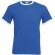 Camiseta unisex cuello y mangas de color 165 grr personalizada azul