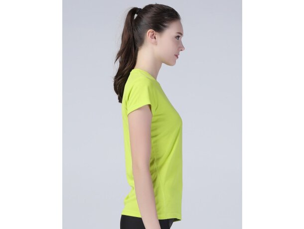 Camiseta de mujer blanca manga corta 160 gr personalizada