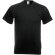 Camisetacuello en V 100% alg. 165 gr negra