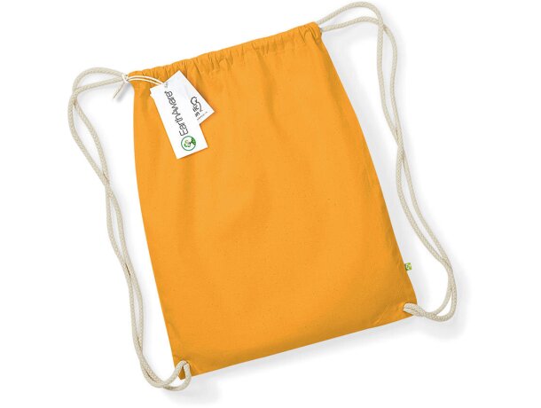 Bolsa mochila de algodón orgánico muy resistente personalizada