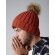 Gorro de lana personalizado con pompn poliacrílico Chunky Sandía detalle 4