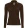 Polo de mujer impreso algodón ring spun piqué 180 g/m2 Safran Pure Marron