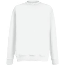 Sudadera con cuello redondo 240 gr blanca