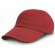 Gorra de algodón grueso con detalles de color rojo/negro