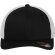 Gorra transpirable combinada personalizada negro y blanco