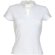 Camiseta cuello mandarin escote en V personalizada blanca