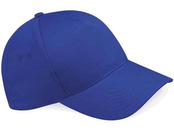 Gorra con cierre ajustable de algodón azul royal para empresas