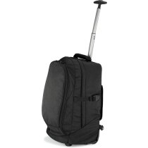Bolsa con ruedas y correas para el hombro personalizada negra Bolsa con ruedas y correas para el hombro personalizada negra