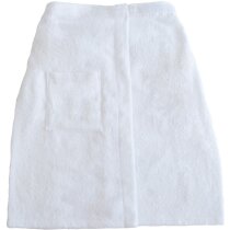 Toalla sauna algodón 420g con gancho y bolsillo