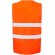 Chaleco Seguridad 2-bandas Naranja fluor detalle 2
