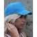 Gorra de poliester modelo sencillo con 5 paneles Azul zafiro