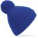 Gorro de invierno impresa dobladillo unisex elastano Azul royal brillante