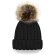 Gorro infantil chunky con pompón sintético