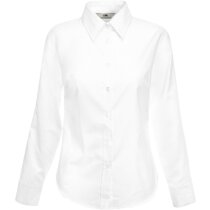 Camisa Oxford manga larga mujer  blanca