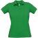 Polo de mujer manga corta 100% algodón Kelly verde