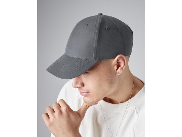 Gorras de béisbol personalizable hebilla deslizable poliéster reciclado Pro-style Brezo/oxford azul detalle 2