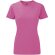 Camiseta de mujer blanca 155 gr personalizada rosa