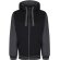 Sudadera con capucha Active bicolor con cremallera YKK metálica