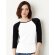 Camiseta manga larga personalizada algodón 200 g/m2 Blanco/negro detalle 2