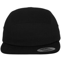 Gorras planas 5 paneles algodón sarga