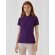 Polo para mujer grabado manga corta 100% algodón preencogido 180 g/m2 Morado detalle 1