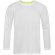 Camiseta manga larga tejido técnico unisex 135 gr Blanco